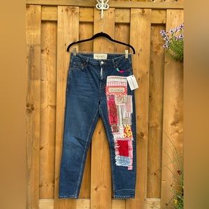 Patchwork Jeans “FLOWERS”